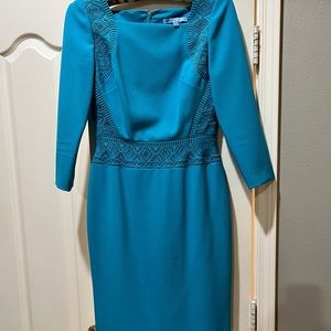 Antonio Melani knee length dress, aqua, Size 2